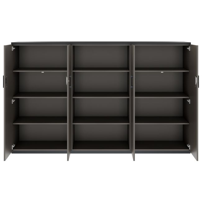 CHOICE Schrankwand | 4OH, 2400 x 1490 mm, Cubanitgrau