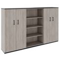 CHOICE Schrankwand | 4OH, 2400 x 1490 mm, Nordeiche grau - 1 Thumbnail Image