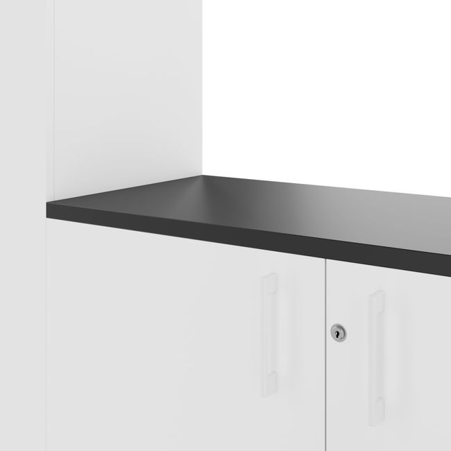 CHOICE Schrankwand | 5OH, 2800 x 1780 mm, Weiß