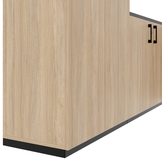 CHOICE Schrankwand | 5OH, 2800 x 1780 mm, Bernsteineiche