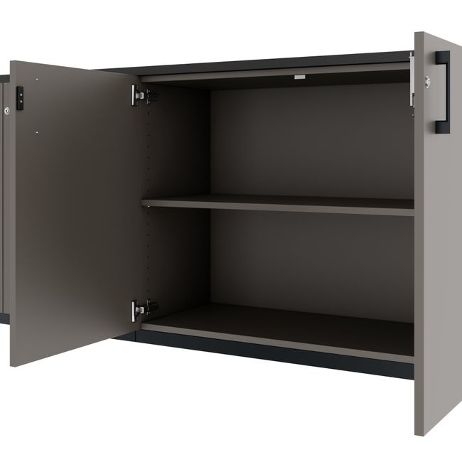 CHOICE Schrankwand | 5OH, 2800 x 1780 mm, Cubanitgrau