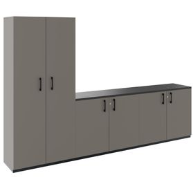 CHOICE Schrankwand | 5OH, 2800 x 1780 mm, Cubanitgrau