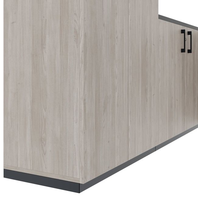 CHOICE Schrankwand | 5OH, 2800 x 1780 mm, Nordeiche grau