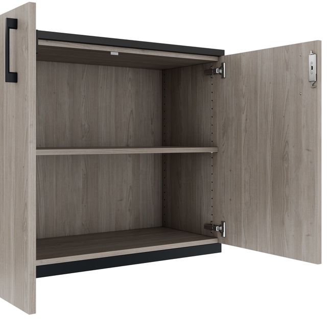 CHOICE Schrankwand | 5OH, 2800 x 1780 mm, Nordeiche grau