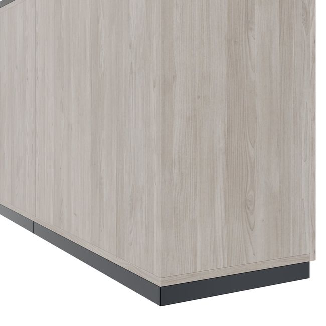 CHOICE Schrankwand | 5OH, 2800 x 1780 mm, Nordeiche grau