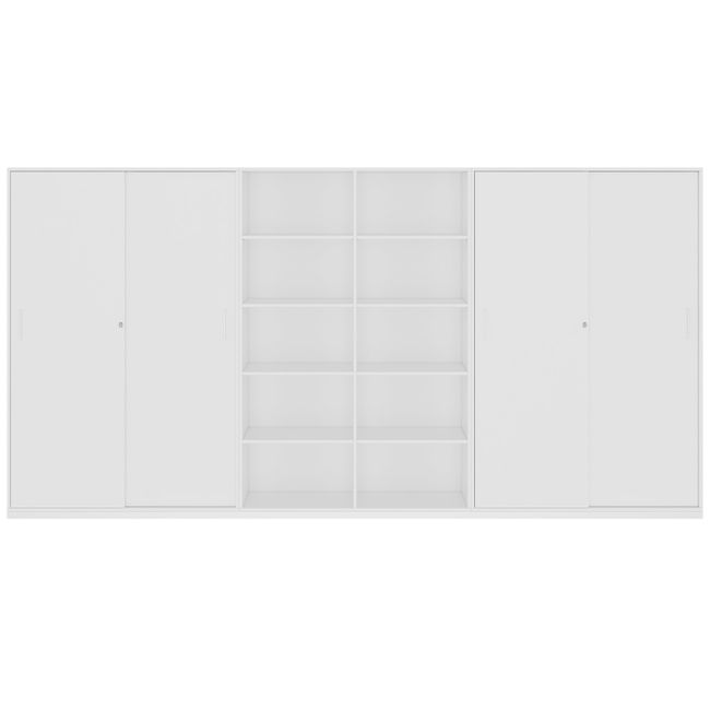 CHOICE Schrankwand | 5OH, 3600 x 1820 mm, Weiß