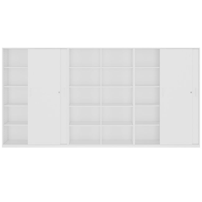 CHOICE Schrankwand | 5OH, 3600 x 1820 mm, Weiß