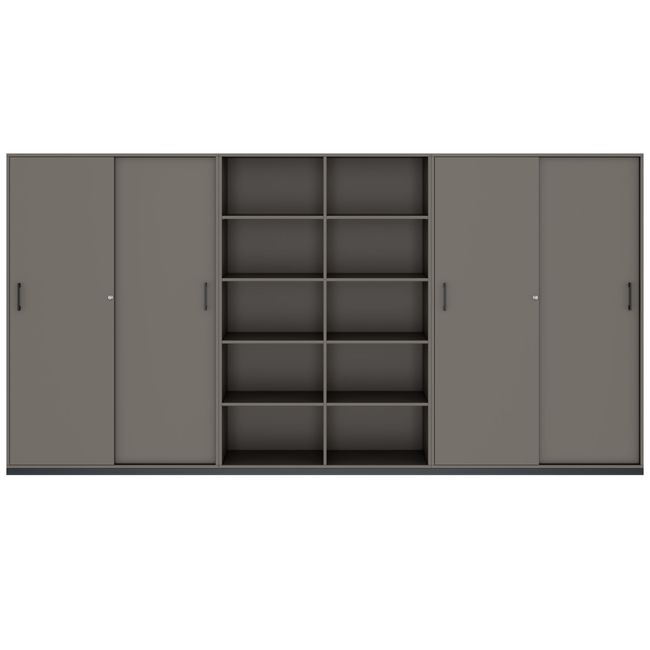 CHOICE Schrankwand | 5OH, 3600 x 1820 mm, Cubanitgrau