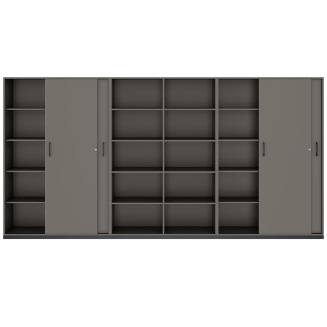 CHOICE Schrankwand | 5OH, 3600 x 1820 mm, Cubanitgrau