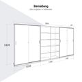 CHOICE Schrankwand | 5OH, 3600 x 1820 mm, Nordeiche grau - 7 Thumbnail Image