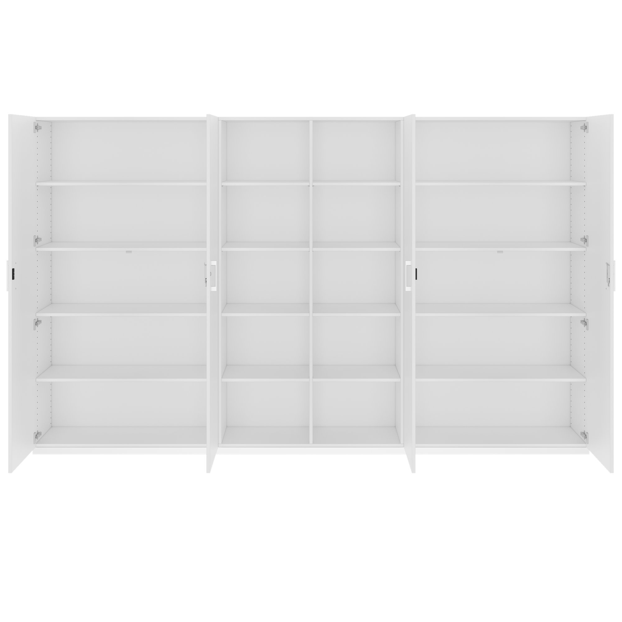 CHOICE Schrankwand | 5OH, 3000 x 1820 mm, Weiss - 4 Main Image