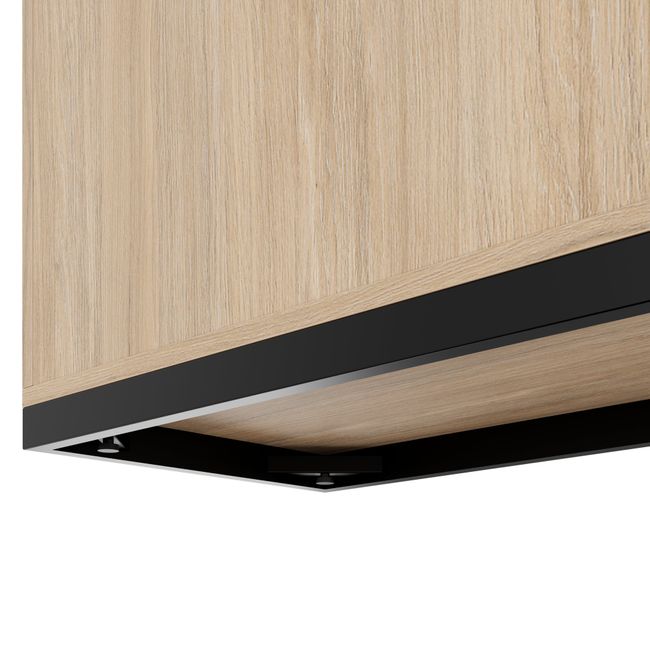 CHOICE Schrankwand | 5OH, 3000 x 1820 mm, Bernsteineiche