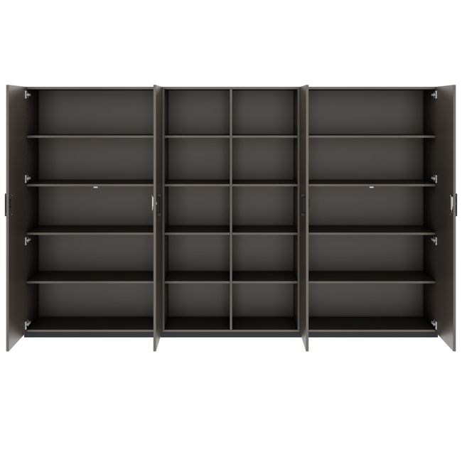 CHOICE Schrankwand | 5OH, 3000 x 1820 mm, Cubanitgrau