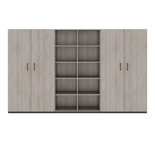 CHOICE Schrankwand | 5OH, 3000 x 1820 mm, Nordeiche grau