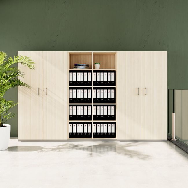 CHOICE Schrankwand | 5OH, 3000 x 1820 mm, Sandesche