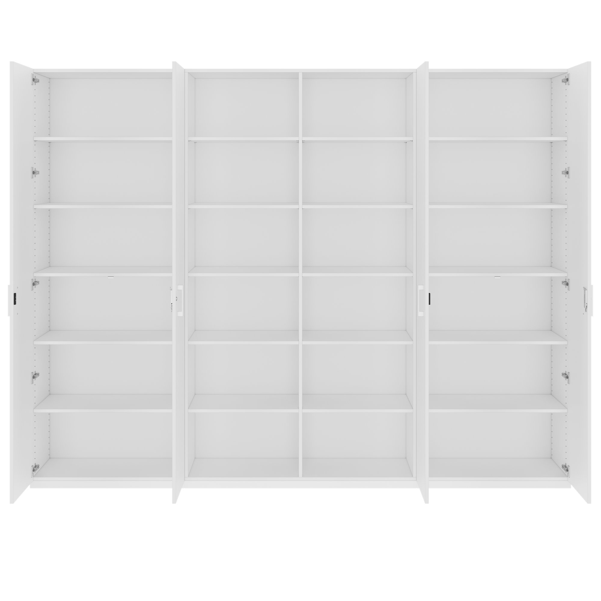 CHOICE Schrankwand | 6OH, 2800 x 2170 mm, Weiss - 4 Main Image