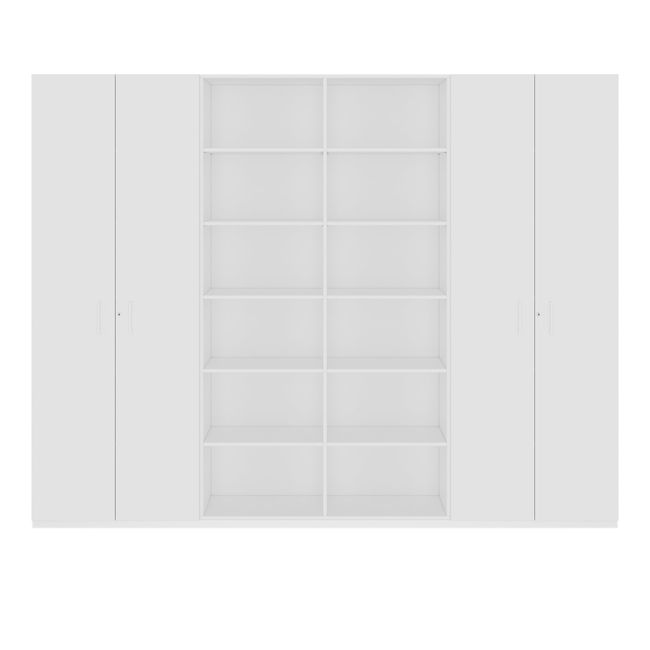 CHOICE Schrankwand | 6OH, 2800 x 2170 mm, Weiß