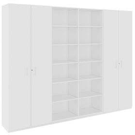 CHOICE Schrankwand | 6OH, 2800 x 2170 mm, Weiß