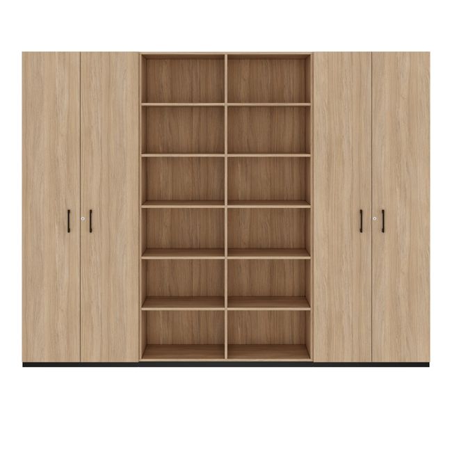 CHOICE Schrankwand | 6OH, 2800 x 2170 mm, Bernsteineiche