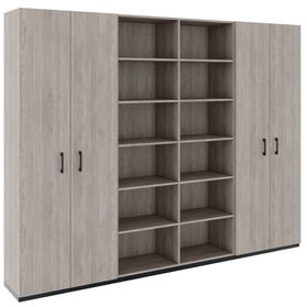 CHOICE Schrankwand | 6OH, 2800 x 2170 mm, Nordeiche grau