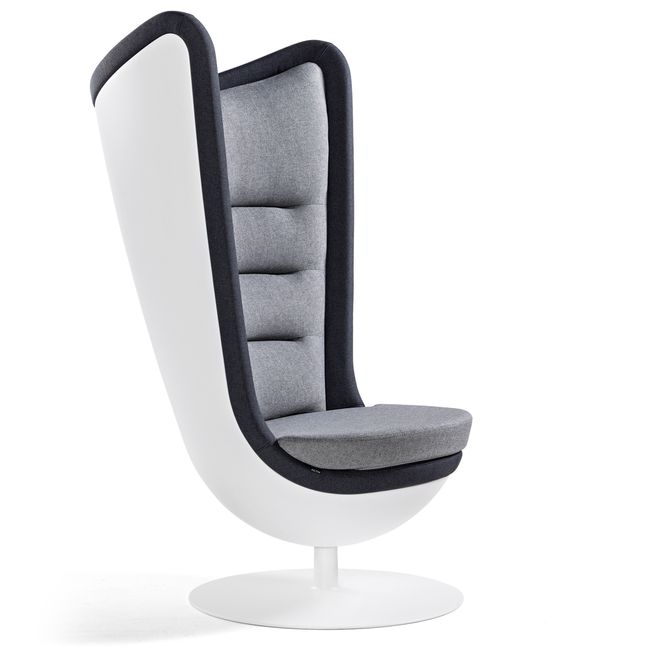 CAVE Lounge-Sessel | Tellerfuß, hohe Rückenlehne