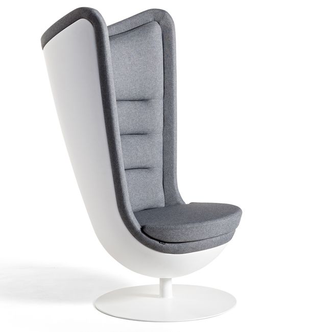 CAVE Lounge-Sessel | Tellerfuß, hohe Rückenlehne