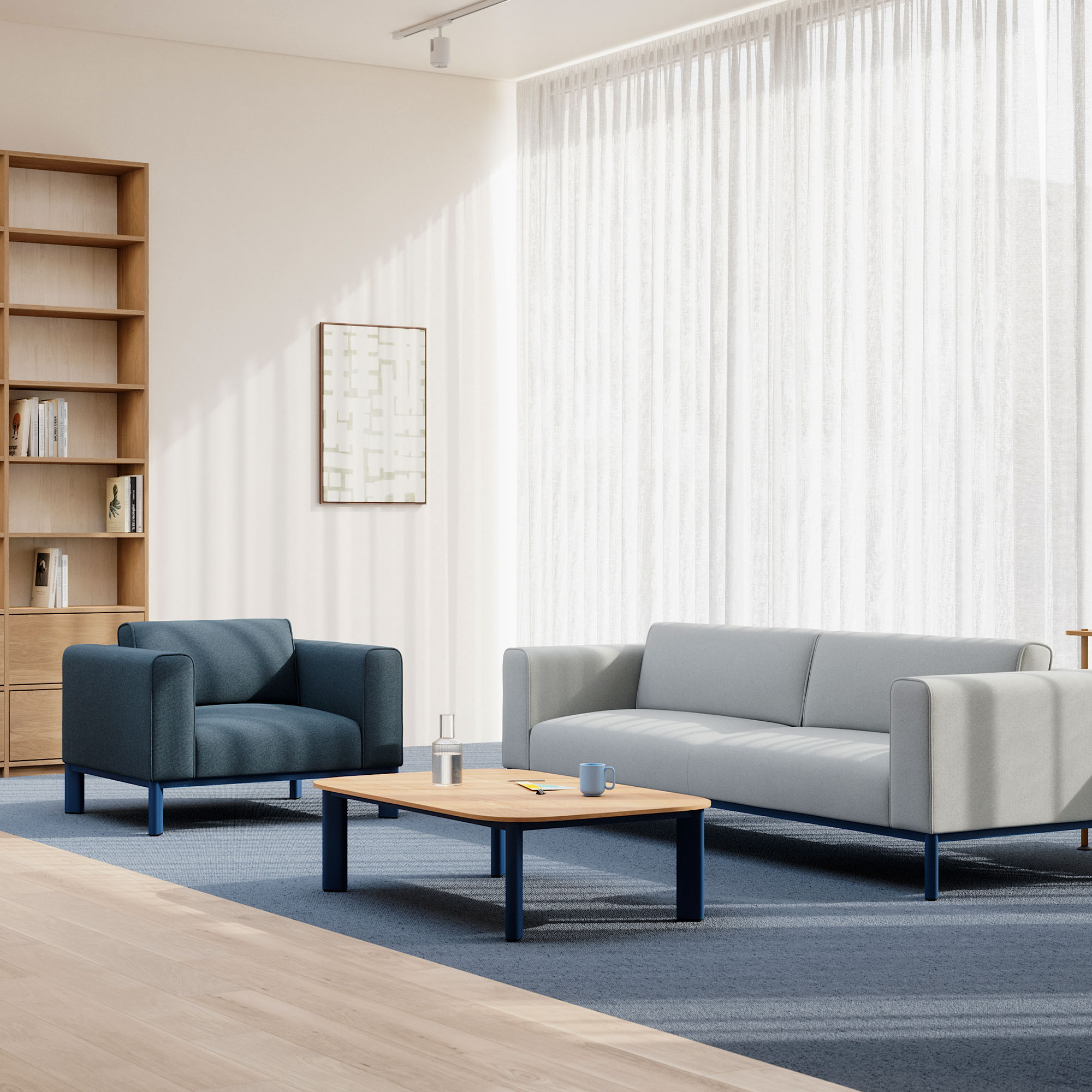 profim - DECENTA Sofa | 2-Sitzer, feste Armlehnen - 4 Main Image