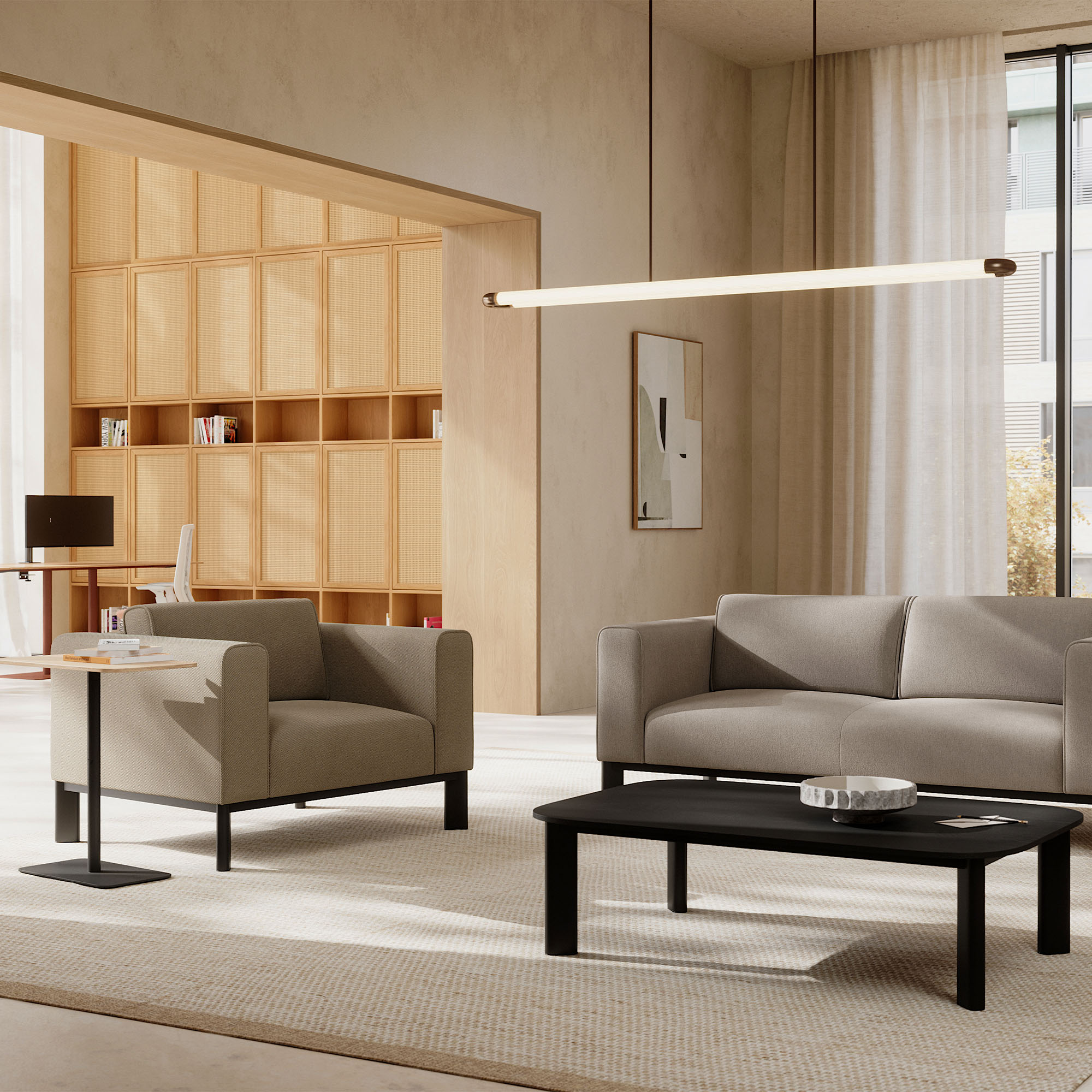 profim - DECENTA Sofa | 2-Sitzer, feste Armlehnen - 5 Main Image