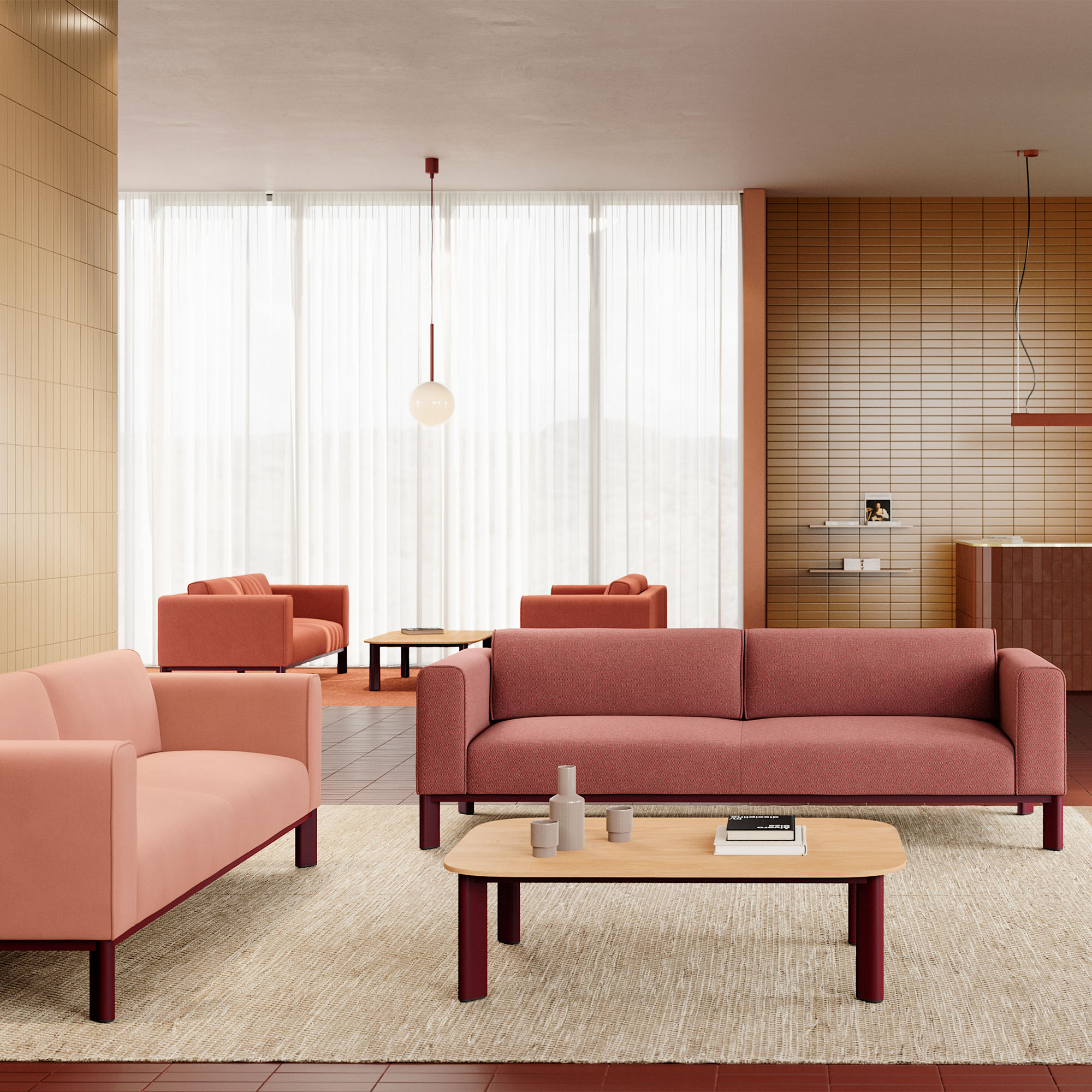 profim - DECENTA Sofa | 3-Sitzer, feste Armlehnen - 2 Main Image