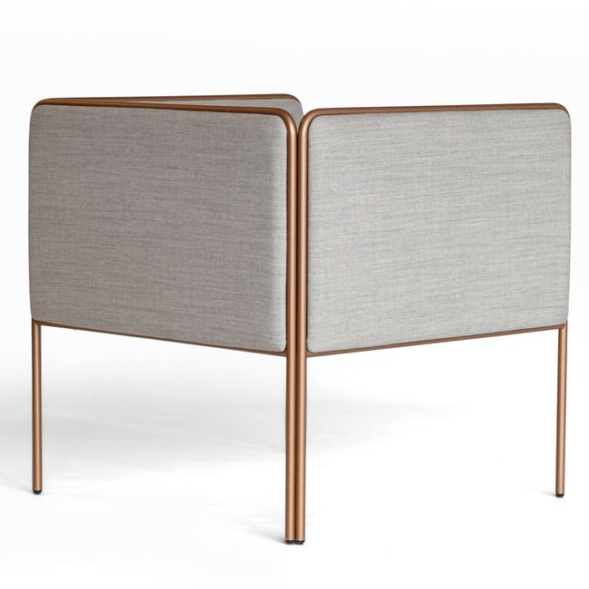 MITEA Lounge-Sessel | 4-Fuß-Gestell, feste Armlehnen