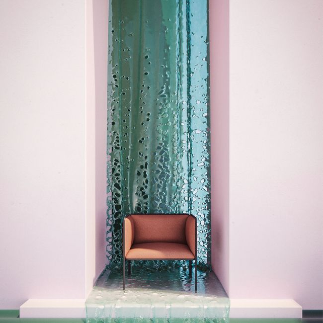 MITEA Lounge-Sessel | 4-Fuß-Gestell, feste Armlehnen