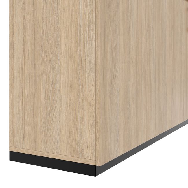 CHOICE Schrankwand | 6OH, 3200 x 2170 mm, Bernsteineiche