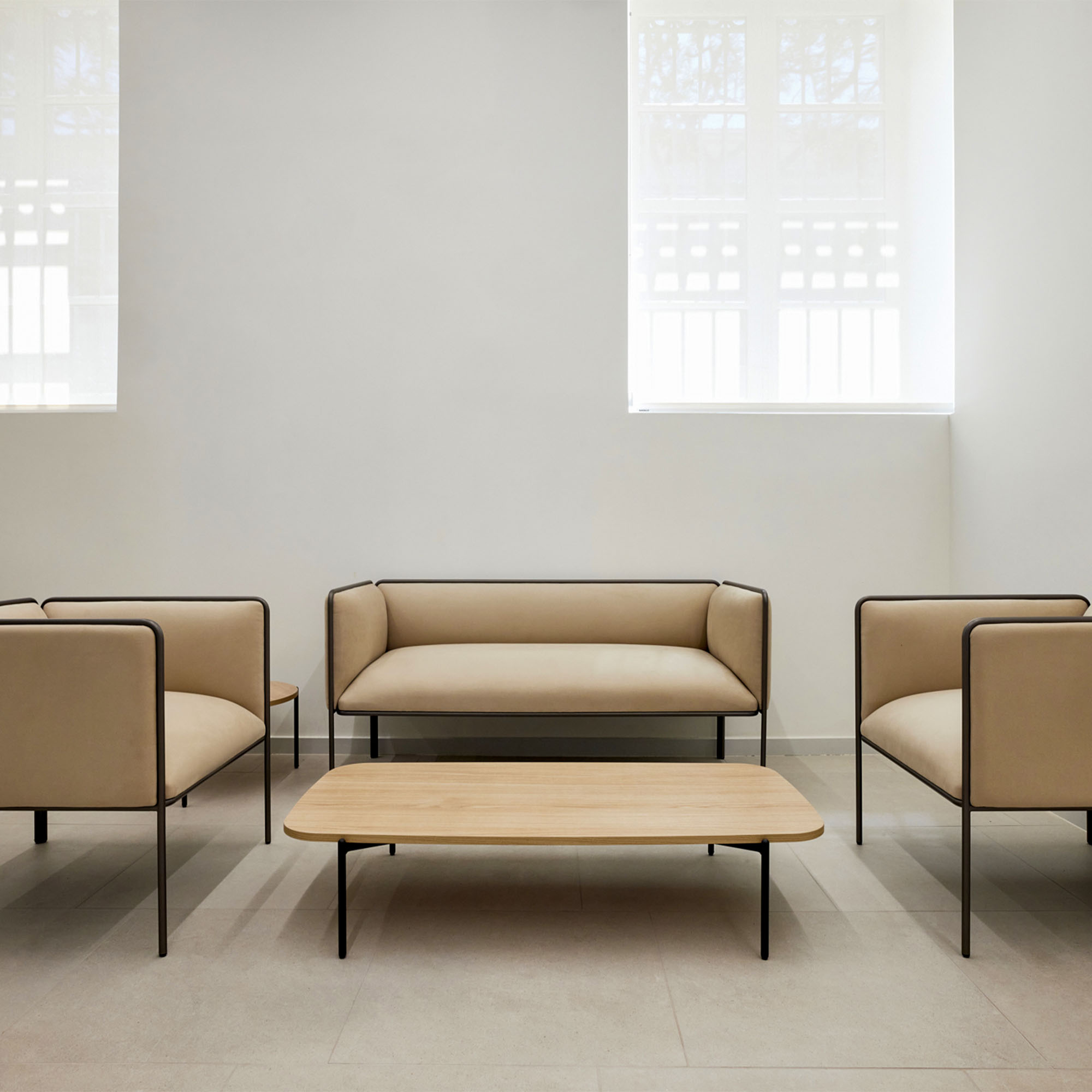 MITEA Sofa | 4-Fuß-Gestell, feste Armlehnen, 2- oder 3-Sitzer - 20 Main Image