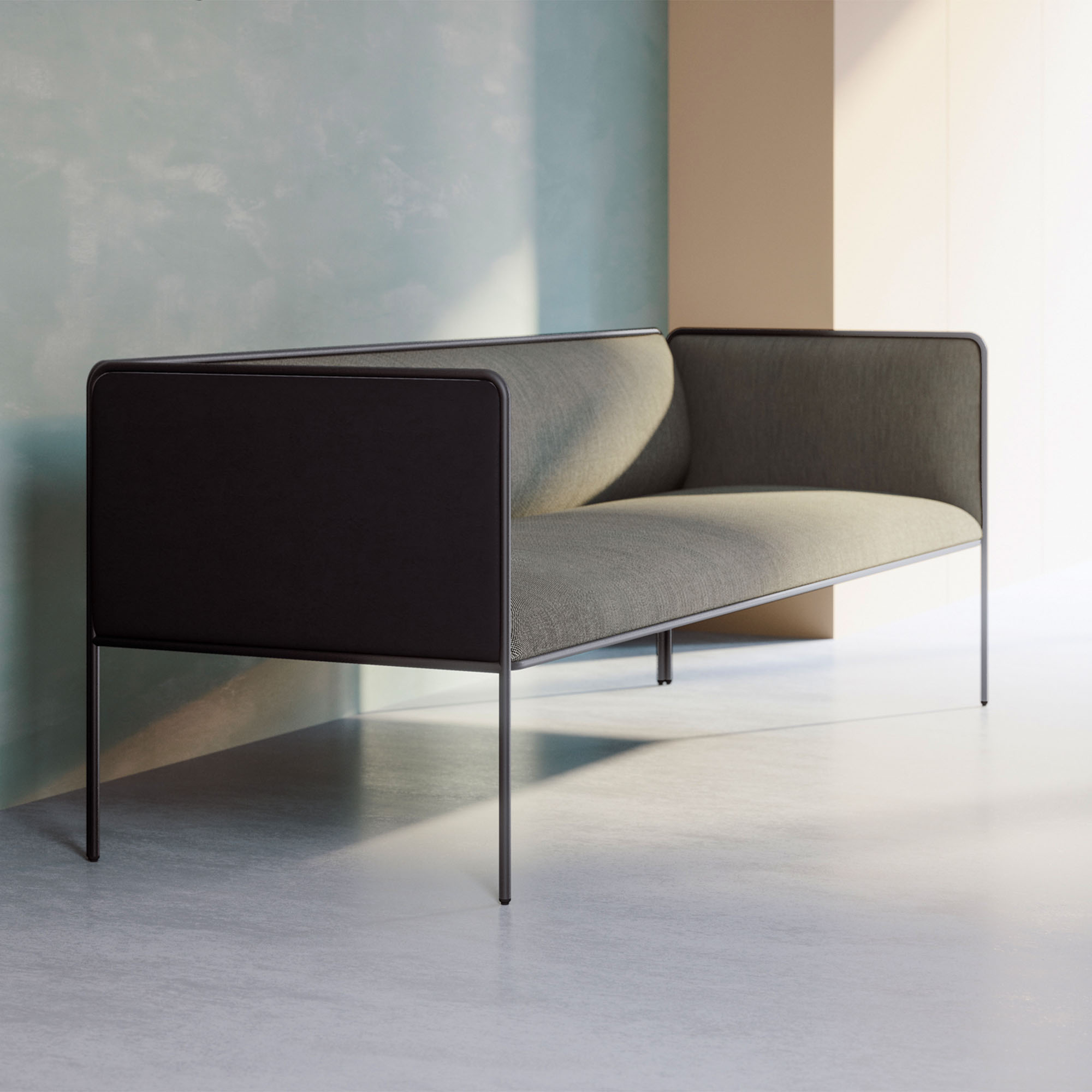 MITEA Sofa | 4-Fuß-Gestell, feste Armlehnen, 2- oder 3-Sitzer - 22 Main Image