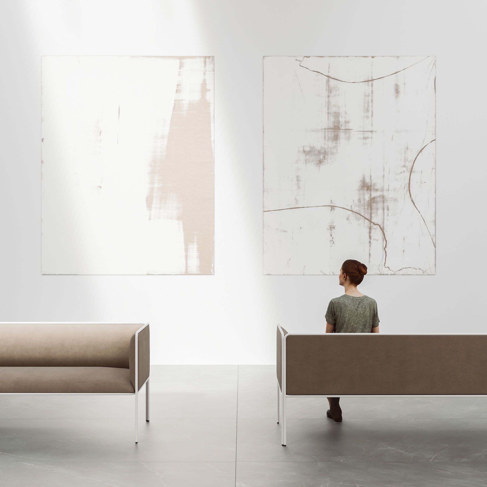 MITEA Sofa | 4-Fuß-Gestell, feste Armlehnen, 2- oder 3-Sitzer - 23 Main Image