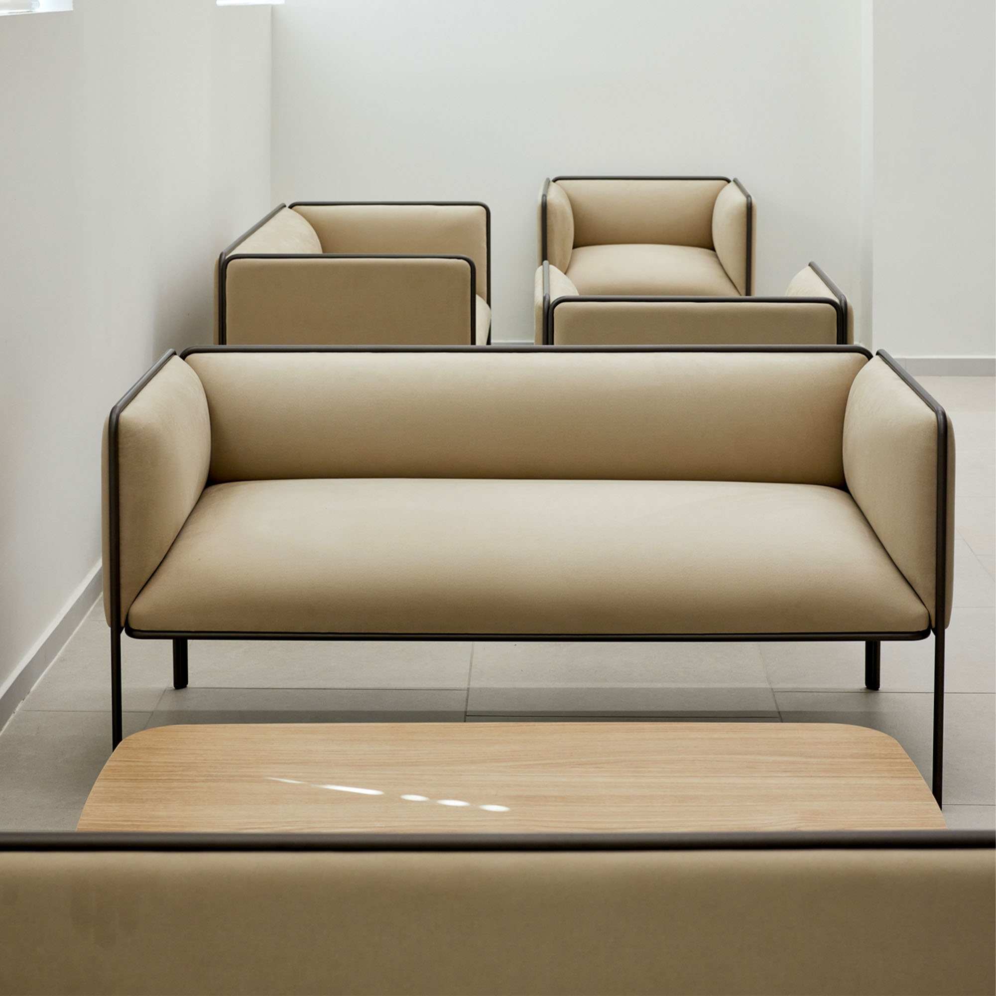 MITEA Sofa | 4-Fuß-Gestell, feste Armlehnen, 2- oder 3-Sitzer - 9 Main Image