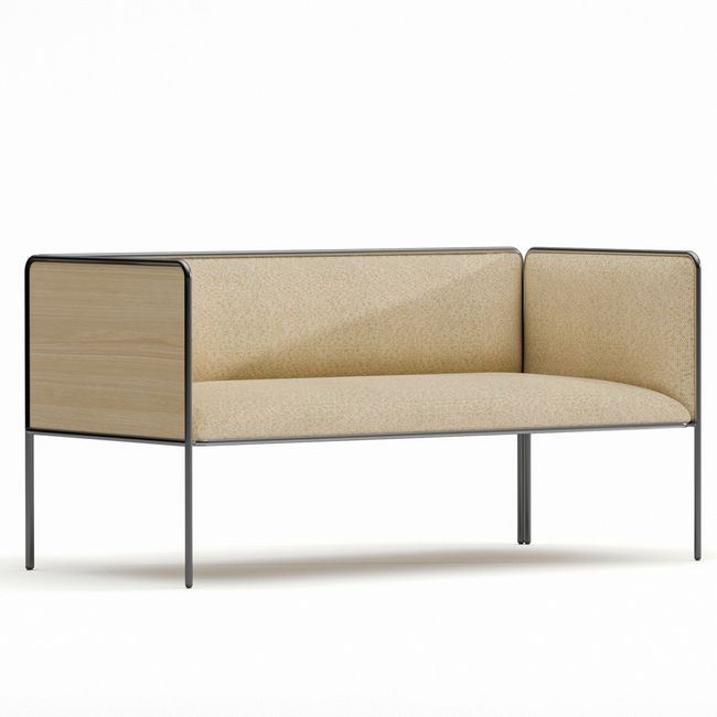 MITEA Sofa | 4-Fuß-Gestell, feste Armlehnen, 2- oder 3-Sitzer