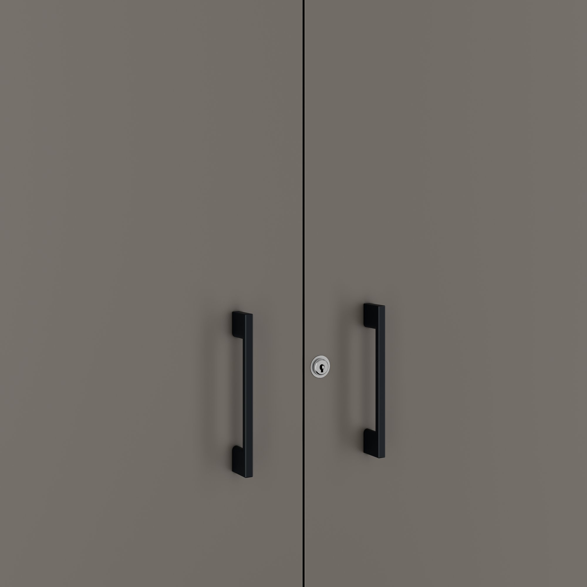 CHOICE Schrankwand | 6OH, 3200 x 2170 mm, Cubanitgrau - 6 Main Image