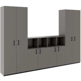 CHOICE Schrankwand | 6OH, 3200 x 2170 mm, Cubanitgrau