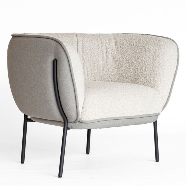 LEWI Lounge-Sessel | 4-Fuß-Gestell, feste Armlehnen