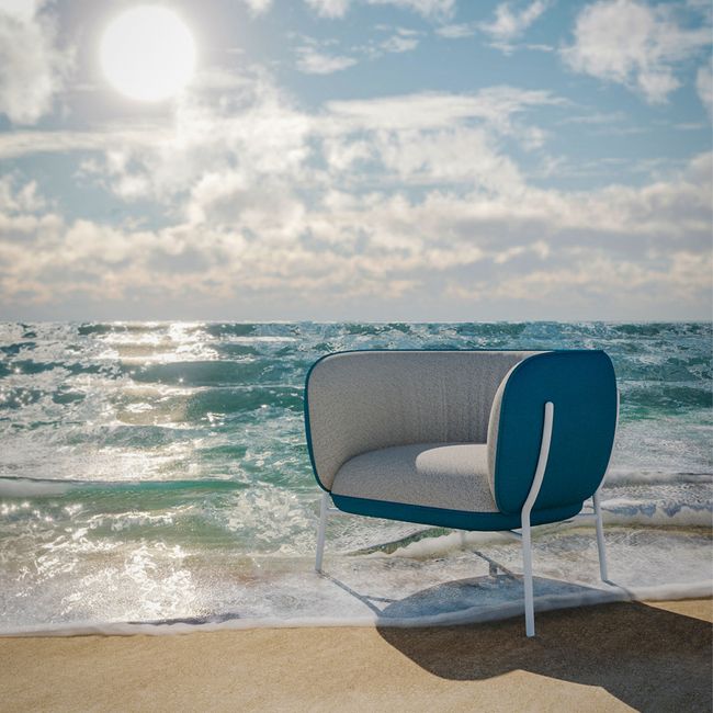 LEWI Lounge-Sessel | 4-Fuß-Gestell, feste Armlehnen