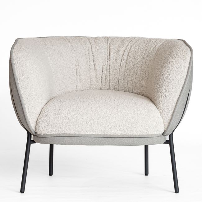 LEWI Lounge-Sessel | 4-Fuß-Gestell, feste Armlehnen