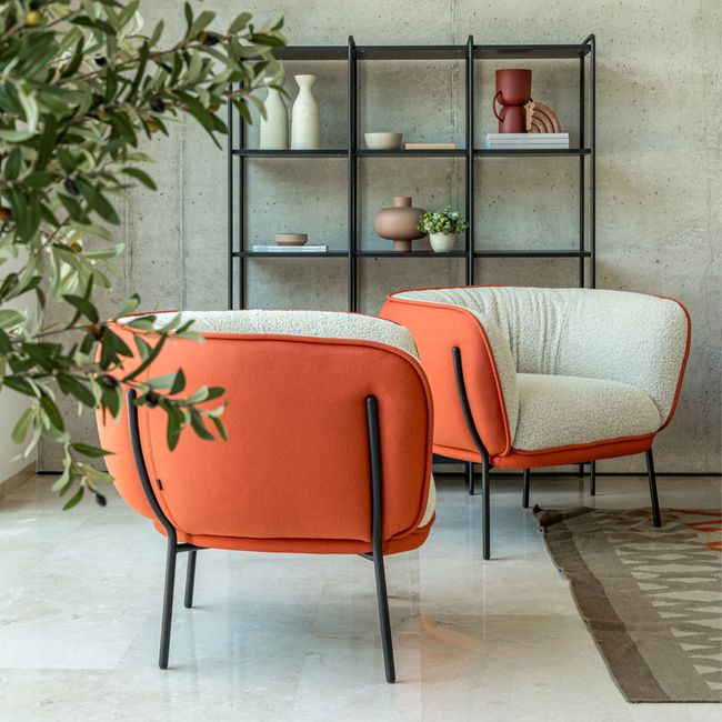 LEWI Lounge-Sessel | 4-Fuß-Gestell, feste Armlehnen