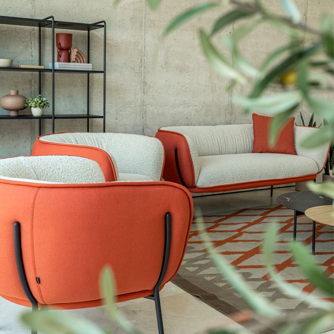 LEWI Lounge-Sessel | 4-Fuß-Gestell, feste Armlehnen