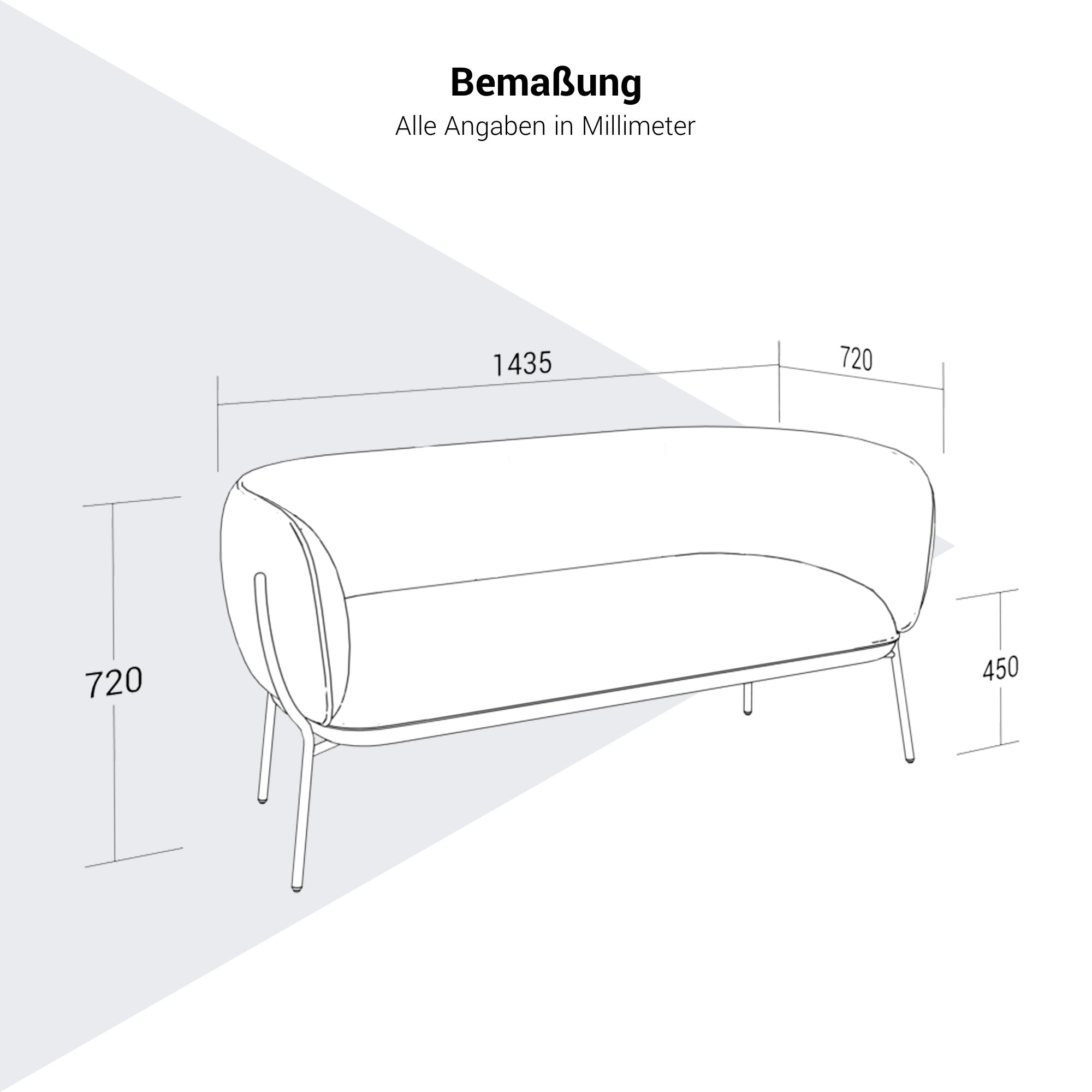 LEWI Sofa | 4-Fuß-Gestell, feste Armlehnen - 19 Main Image