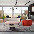 LEWI Sofa | 4-Fuß-Gestell, feste Armlehnen