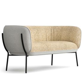 LEWI Sofa | 4-Fuß-Gestell, feste Armlehnen