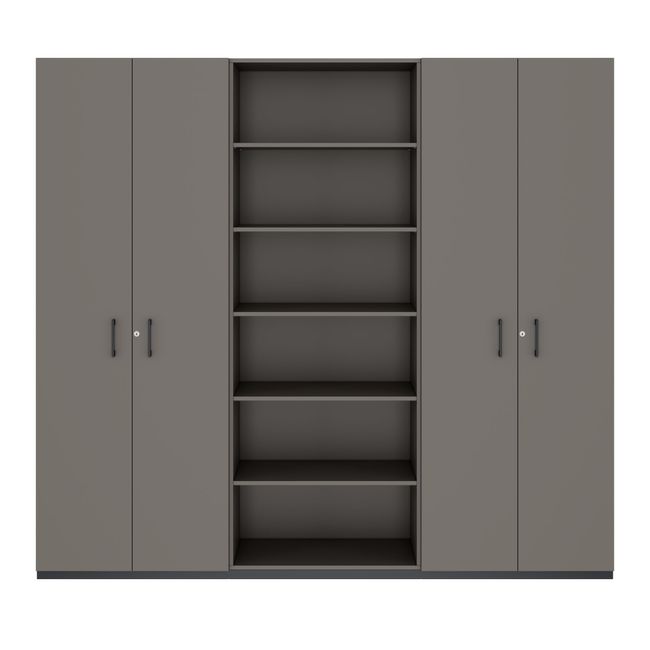 CHOICE Schrankwand | 6OH, 2400 x 2170 mm, Cubanitgrau