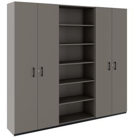 CHOICE Schrankwand | 6OH, 2400 x 2170 mm, Cubanitgrau