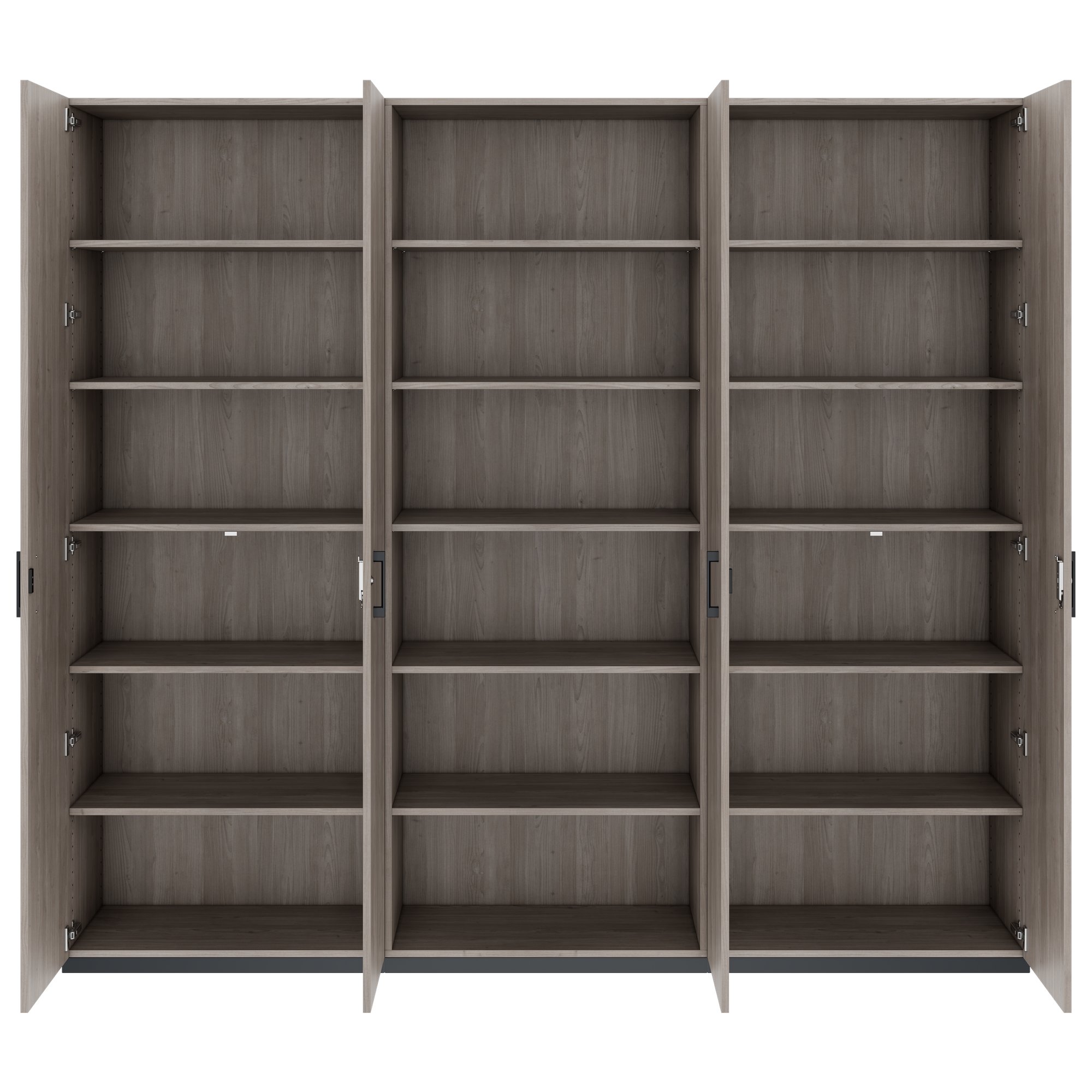 CHOICE Schrankwand | 6OH, 2400 x 2170 mm, Nordeiche grau - 4 Main Image